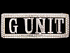 AWESOME GEMSTONE COVERED **G UNIT** SILVER BELT BUCKLE