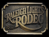 GREAT VINTAGE 1981 **RALEIGH LIGHTS RODEO** BELT BUCKLE
