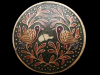 VINTAGE 1970s BOHO STYLE **TWO BIRDS** CLOISONNE BUCKLE