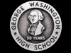 NICE VINTAGE 1980s GEORGE WASHINGTON HIGH SCHOOL BUCKLE