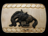 AWESOME VINTAGE 1970s BOWING HORSE WESTERN BRASS BUCKLE