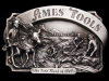NOS VINTAGE 1985 *AMES TOOLS GOLD RUSH OF 1849* BUCKLE