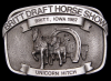 1987 **BRITT IOWA DRAFT HORSE SHOW** LTD EDITION BUCKLE