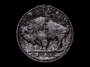 COOL VINTAGE 1970s CUT-OUT BUFFALO NICKEL PEWTER BUCKLE