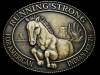 1996 *11TH RUNNING STRONG FOR INDIAN YOUTH* BELT BUCKLE
