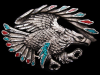 AWESOME VINTAGE 1995 SOUTHWEST STYLE EAGLE BELT BUCKLE