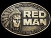 GREAT VINTAGE 1988 RED MAN CHEWING TOBACCO BELT BUCKLE