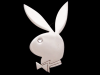 AWESOME VINTAGE 1970s CUT-OUT PLAYBOY BUNNY BELT BUCKLE
