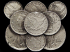 AWESOME VINTAGE 1982 COLLAGE OF U.S. COINS BELT BUCKLE