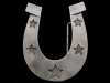 AWESOME CUT-OUT HORSESHOE *LIGHTER HOLDER* BELT BUCKLE