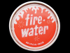 *FIRE-WATER ARTIFICIAL COLOR* CIRCLE-SHAPED BELT BUCKLE
