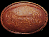 VINTAGE 1970s ****SNAP-ON TOOLS**** LEATHER BELT BUCKLE