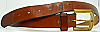 1970s VINTAGE HIPPIE **SMOOTH** BROWN LEATHER BELT - 39