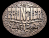 GREAT 1980s BRASS TONE FRONTIER HOTEL LAS VEGAS BUCKLE