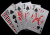 1979 *ROYAL FLUSH OF SPADES* PLAYING CARDS BELT BUCKLE