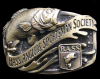 COOL 1990s *BASS ANGLERS SPORTSMAN SOCIETY* BELT BUCKLE
