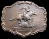 GREAT 1970s VINTAGE *PONY EXPRESS* OLD WEST BELT BUCKLE