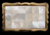 1970s VINTAGE WESTERN STYLE WHITE PEARL FINISH BUCKLE