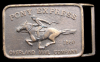 COOL 1970s *PONY EXPRESS OVERLAND MAIL CO* BELT BUCKLE