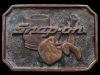 NICE VINTAGE 1970s **SNAP-ON TOOLS** SOLID BRASS BUCKLE
