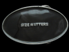 REALLY NICE ***SIZE MATTERS*** OVAL-SHAPED BELT BUCKLE