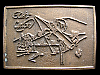 COOL 1975 VINTAGE *FISH CATCH* FISHING POLE BELT BUCKLE