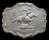 GREAT 1970s VINTAGE *PONY EXPRESS* OLD WEST BELT BUCKLE