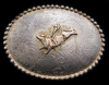 GREAT 1970s VINTAGE *BULL RIDER* WESTERN STYLE BUCKLE