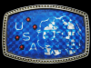 GREAT VINTAGE 1970s USA BOXING (TWO BOXERS) BELT BUCKLE