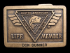 COOL *LIFE MEMBER NORTH AMERICAN FISHING CLUB* BUCKLE