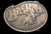 GREAT 1970s BIG RED CHEWING TOBACCO VINTAGE BELT BUCKLE