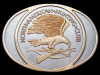24K GOLD NORTH AMERICAN HUNTING CLUB SOLID BRASS BUCKLE