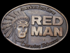 GREAT VINTAGE 1988 RED MAN CHEWING TOBACCO BELT BUCKLE