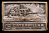 AMAZING VINTAGE 1970s BUCKLE **CATERPILLAR** BULLDOZER