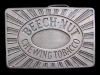 GREAT 1980s *BEECH-NUT CHEWING TOBACCO* PEWTER BUCKLE