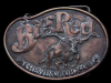 GREAT VINTAGE 1970s BIG RED CHEWING TOBACCO BELT BUCKLE