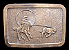 GREAT WESTERN 1970s VINTAGE **STEER ROPER** BELT BUCKLE