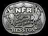 VINTAGE 1983 HESSTON 25TH ANNIVERSARY NFR RODEO BUCKLE
