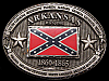 ARKANSAS ORDINANCE OF SECESSION/CONFEDERATE FLAG BUCKLE