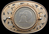 1970s VINTAGE UNITED STATES *SILVER DOLLAR* BELT BUCKLE