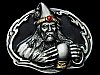 COOL VINTAGE 1994 WIZARD AND HIS MAGIC BALL BELT BUCKLE