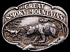 NICE VINTAGE 1985 THE GREAT SMOKY MOUNTAINS BELT BUCKLE
