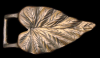 VINTAGE 1970s CUT-OUT **LEAF** FASHION/ARTWORK BUCKLE