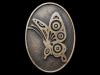 COOL VINTAGE 1970s HIPPIE STYLE *BUTTERFLY* BELT BUCKLE