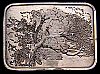1974 **ALICE IN WONDERLAND CHESHIRE CAT** PEWTER BUCKLE