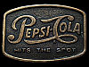 COOL VINTAGE 1970s PEPSI-COLA HITS THE SPOT BELT BUCKLE