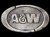 VERY COOL VINTAGE 1970s **A & W ROOT BEER** BELT BUCKLE