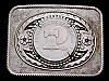 1970s REAL BICENTENNIAL EISENHOWER SILVER DOLLAR BUCKLE