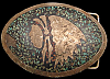 COOL VINTAGE 1970s **INDIAN CHIEF** INLAID BUCKLE