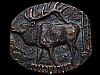 COOL VINTAGE 1970s YELLOWSTONE PARK (BULL ELK) BELT BUCKLE